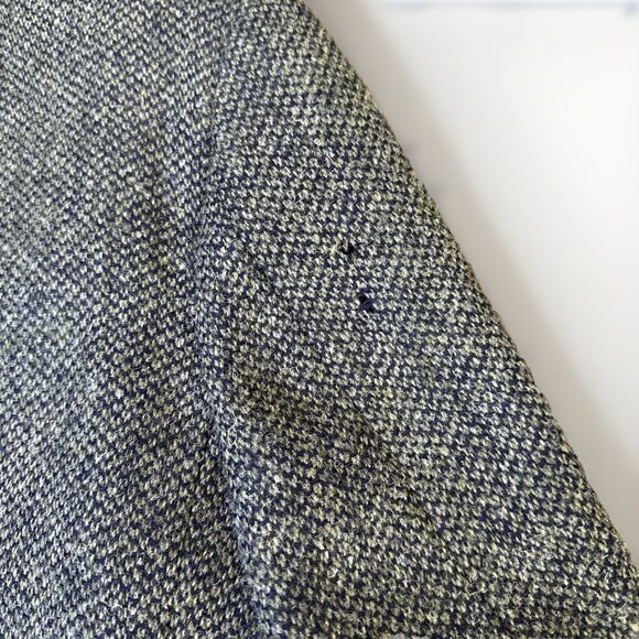 VTG LANDS END Authentic Men’s Harris Tweed Wool Sport Coat 44R Houndstooth Lined - Picture 9 of 14